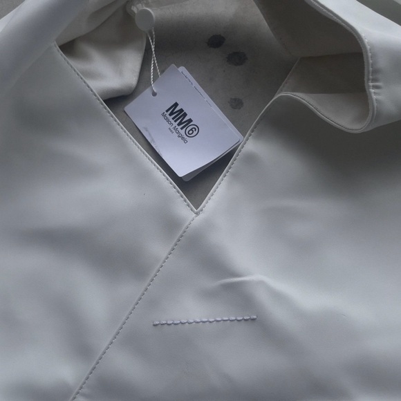 Maison Margiela MM6 Large White Tote Bag - Picture 6 of 13